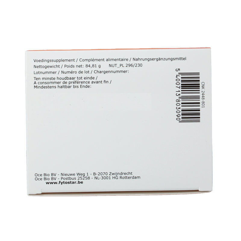 Fytostar Proprostex herbal capsules in a bottle, dietary supplement for prostate health, natural herbal ingredients.