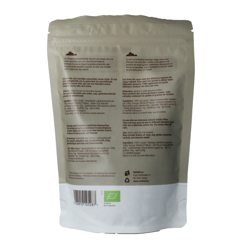 Nutribel Cacao nibs raw bio 200 Gram