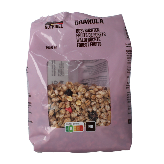 Nutribel Granola bosvruchten bio 300 Gram
