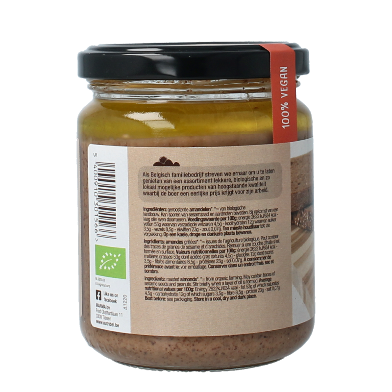 Nutribel Amandelpasta bio 250 Gram