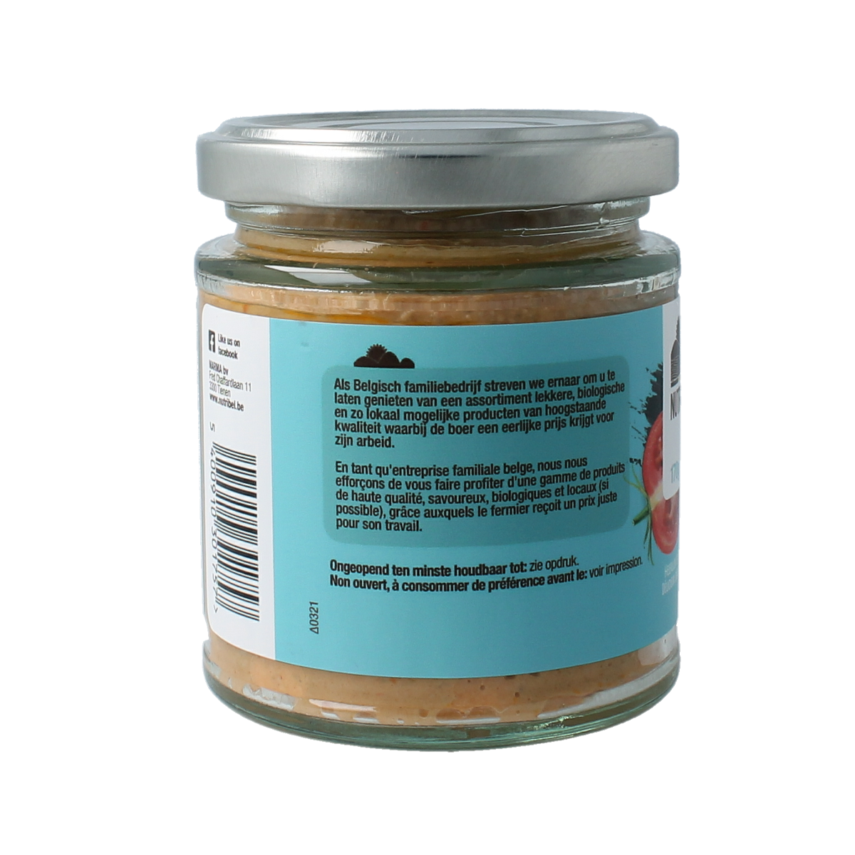 Nutribel Mediterraans spread glutenvrij bio 170.00 Gram