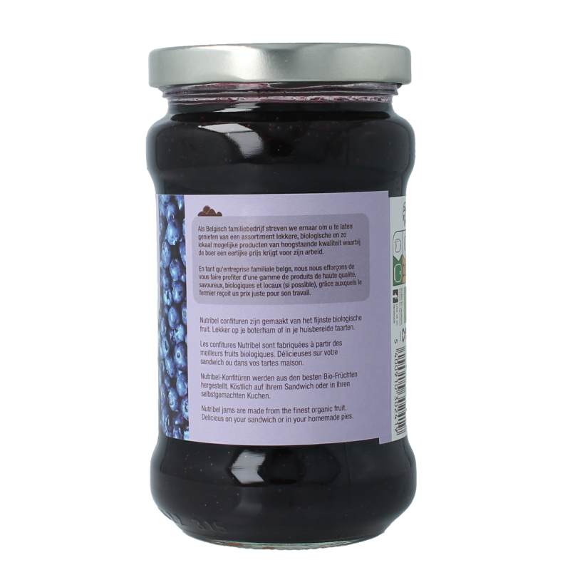 Nutribel Bosbessen confituur bio 340 Gram