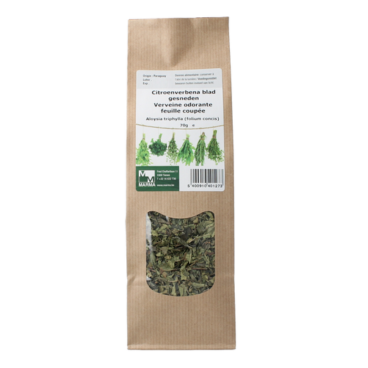 Marma Citroenverbena blad gesneden 70.00 Gram