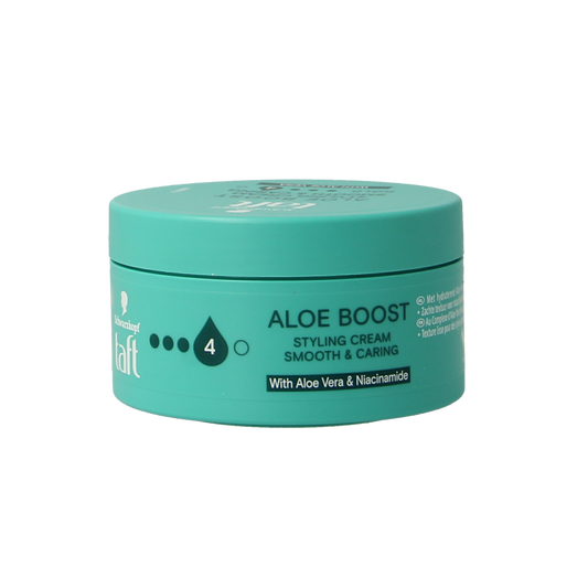 Taft Cream Aloe hair care product in a 100ml container, designed for nourishing and moisturizing hair care.