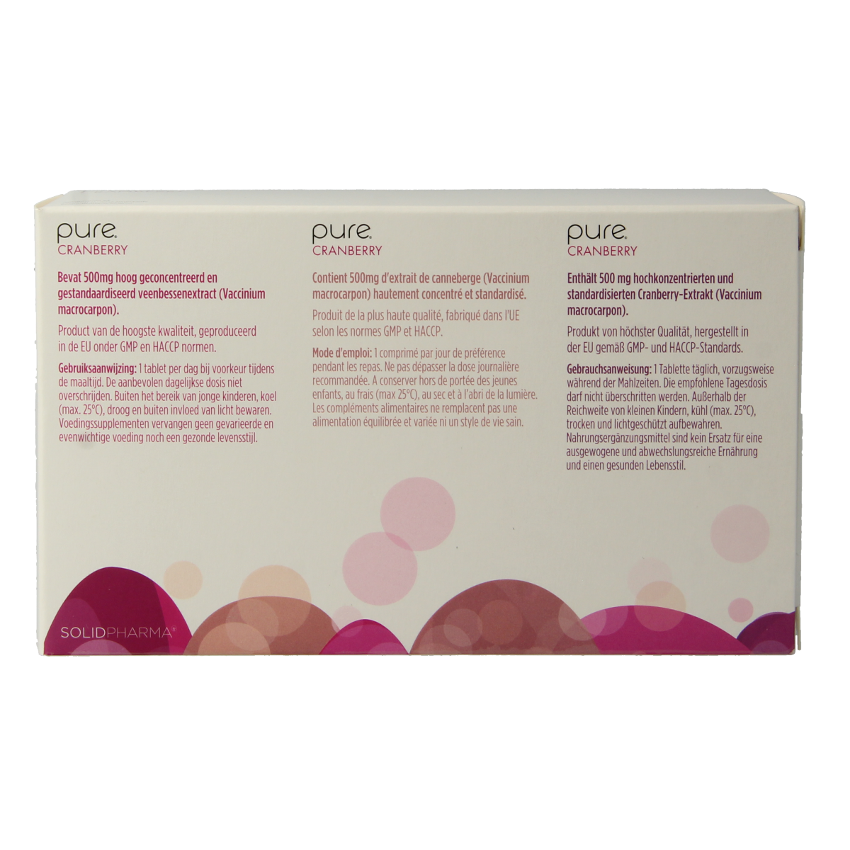 Pure Cranberry 500mg 60.00 Tabletten