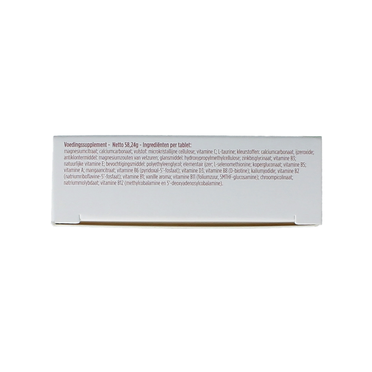 Pure adult multivitamin tablets, a bottle of 30 dietary multivitamin supplements with colorful tablets for daily health support.