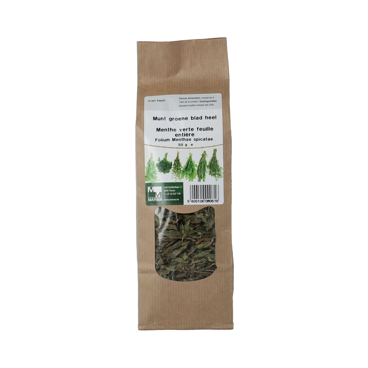 Marma Munt groene blad kruiden in 50g, fresh mint leaves for cooking and garnishing, from Marma, part of kruiden, zouten, maaltijdmixen