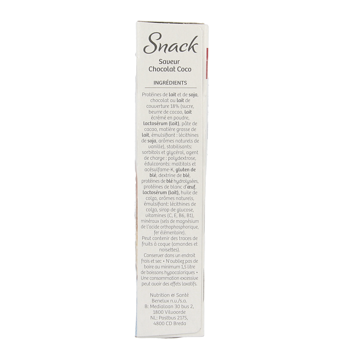 Modifast Proteine Shape Bar Coco, 162g, meal replacement snack with coconut flavor, high-protein diet product.