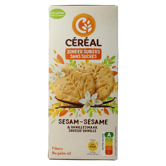 Cereal Sesam vanille koek 132.00 Gram