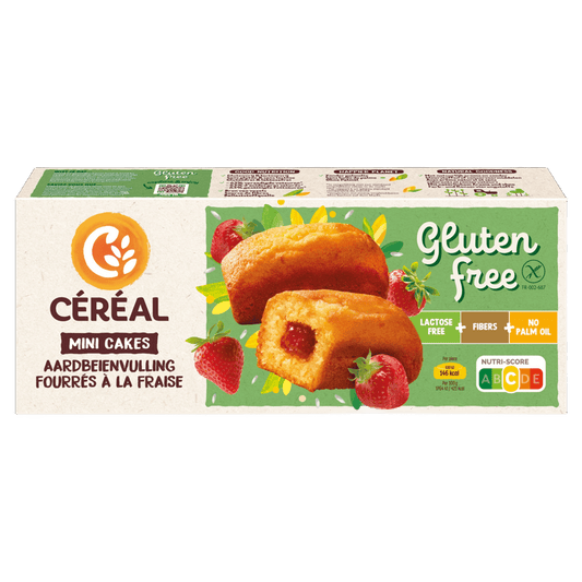 Cereal Aardbei cakeje glutenvrij 210.00 Gram