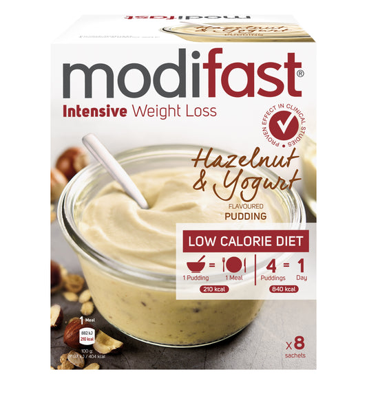 Modifast Op=Op Intensive pudding yogurt hazelnut 440.00 Gram