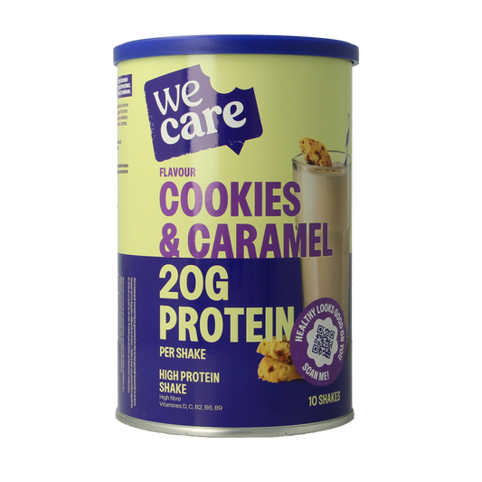 WeCare High protein shake cookies & caramel 340.00 Gram