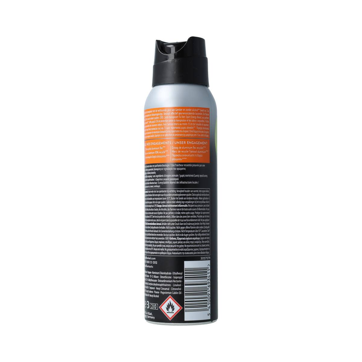 FA Deodorant spray men sport energy boost 150.00 Milliliter