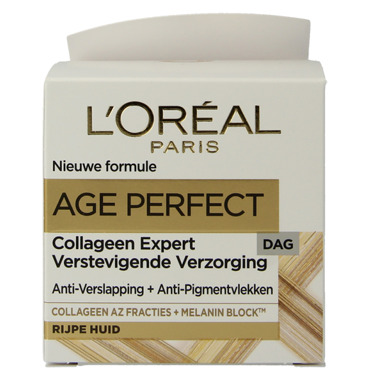 L'Oreal Paris Age Perfect facial cream in 50ml jar, hydrating skincare product for mature skin.