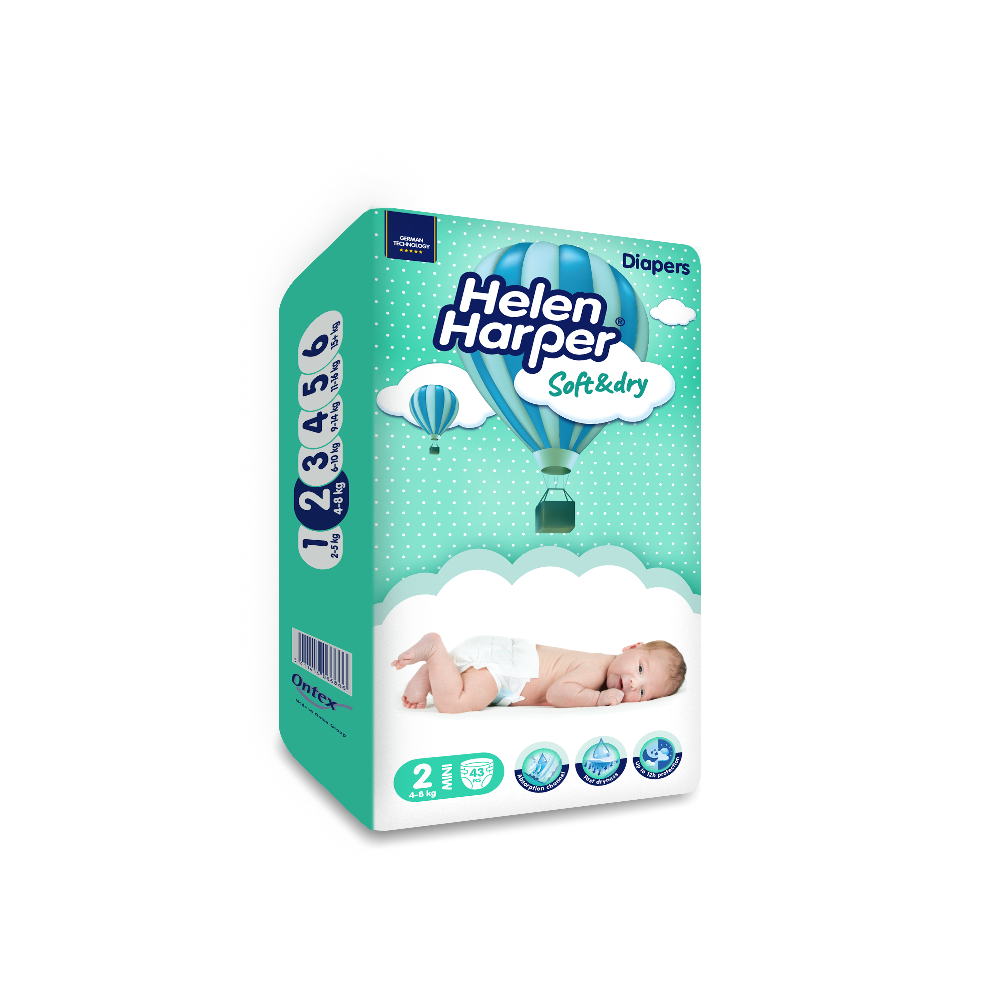 Helen Harper Babyluiers mini 43 Stuks