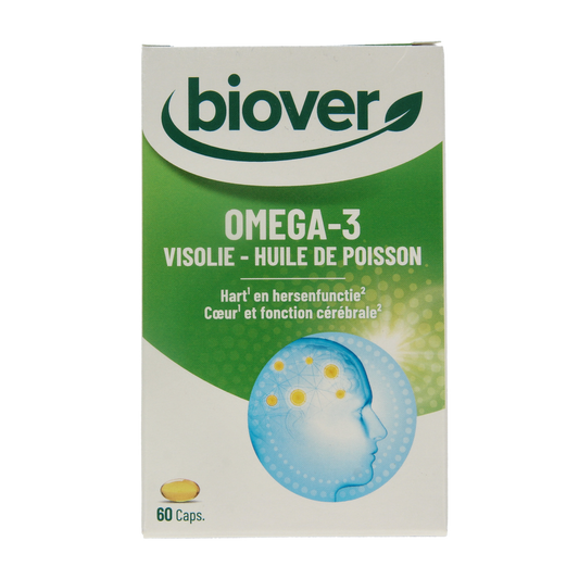 Biover Omega 3 visolie 60.00 Capsules