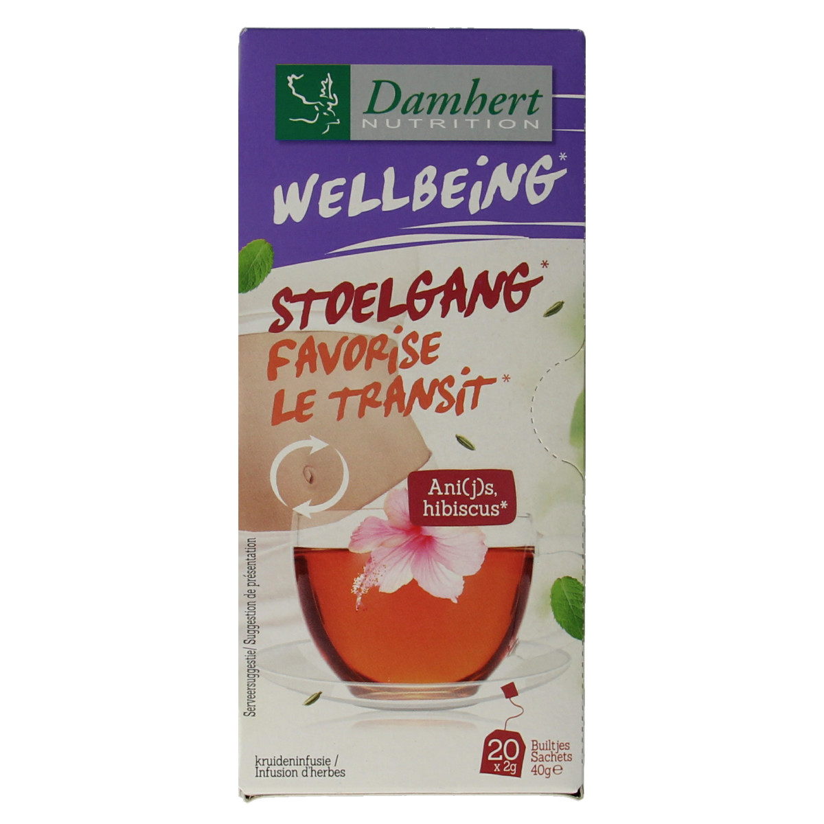 Damhert Tea time stoelgangthee 20.00 Zakjes