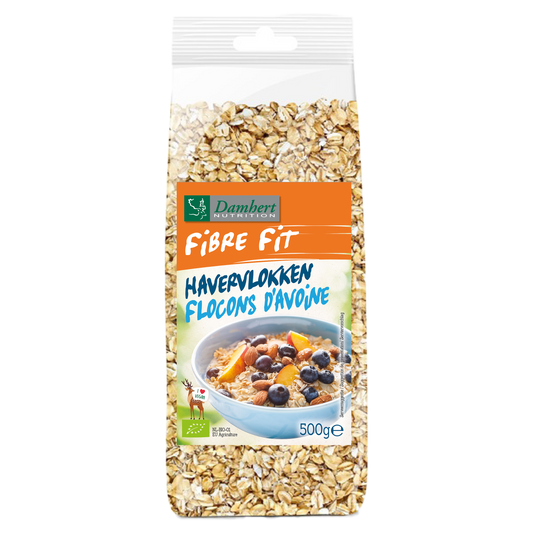 Damhert Fibre fit havervlokken bio 500.00 Gram