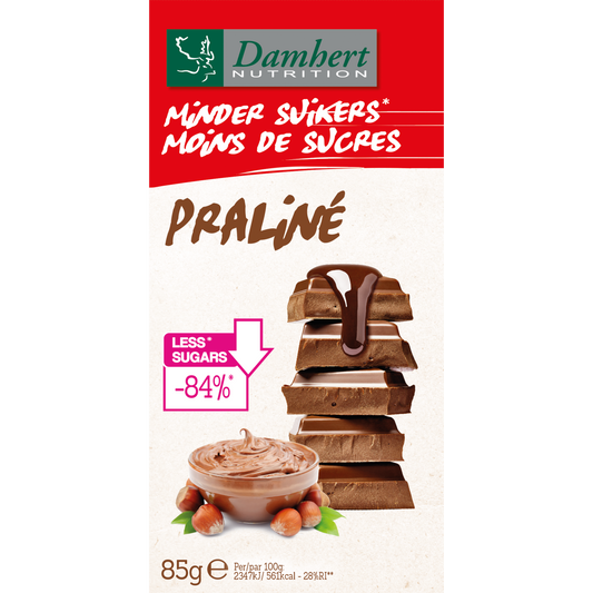 Damhert Chocoladetablet praline 85.00 Gram