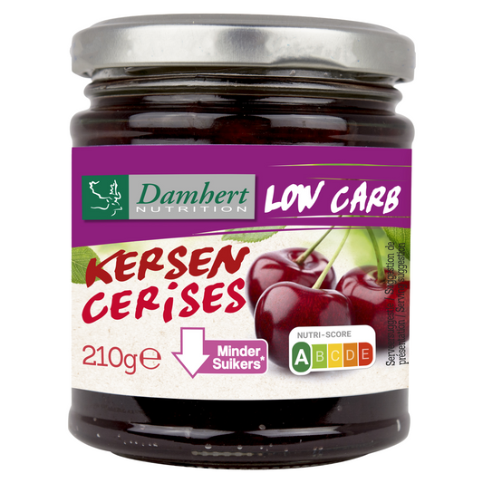 Damhert Confituur kers low carb 210.00 Gram