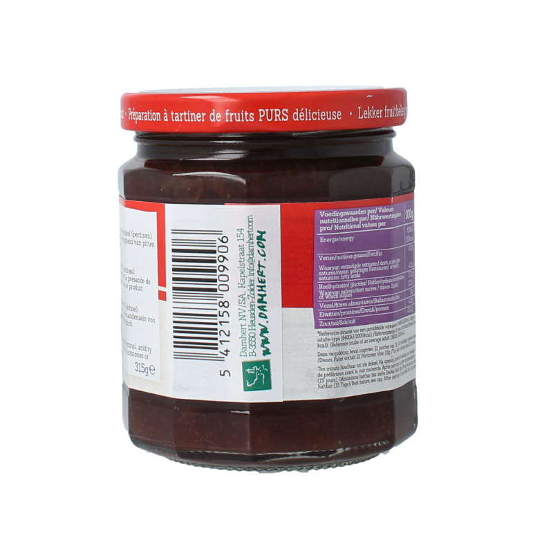 Damhert Puur fruit confituur pruimen 315 Gram