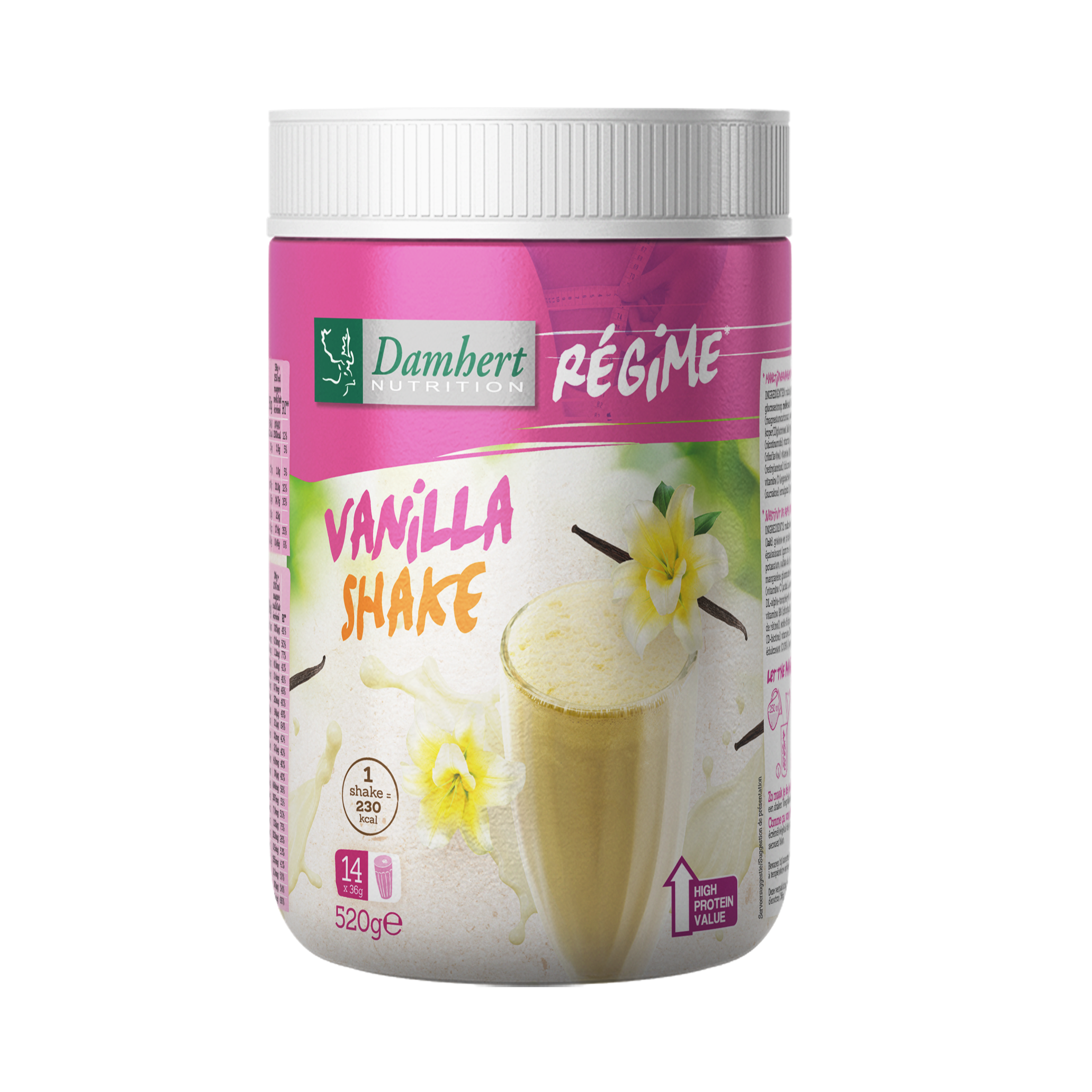 Damhert Regime maaltijd shake vanille 520.00 Gram