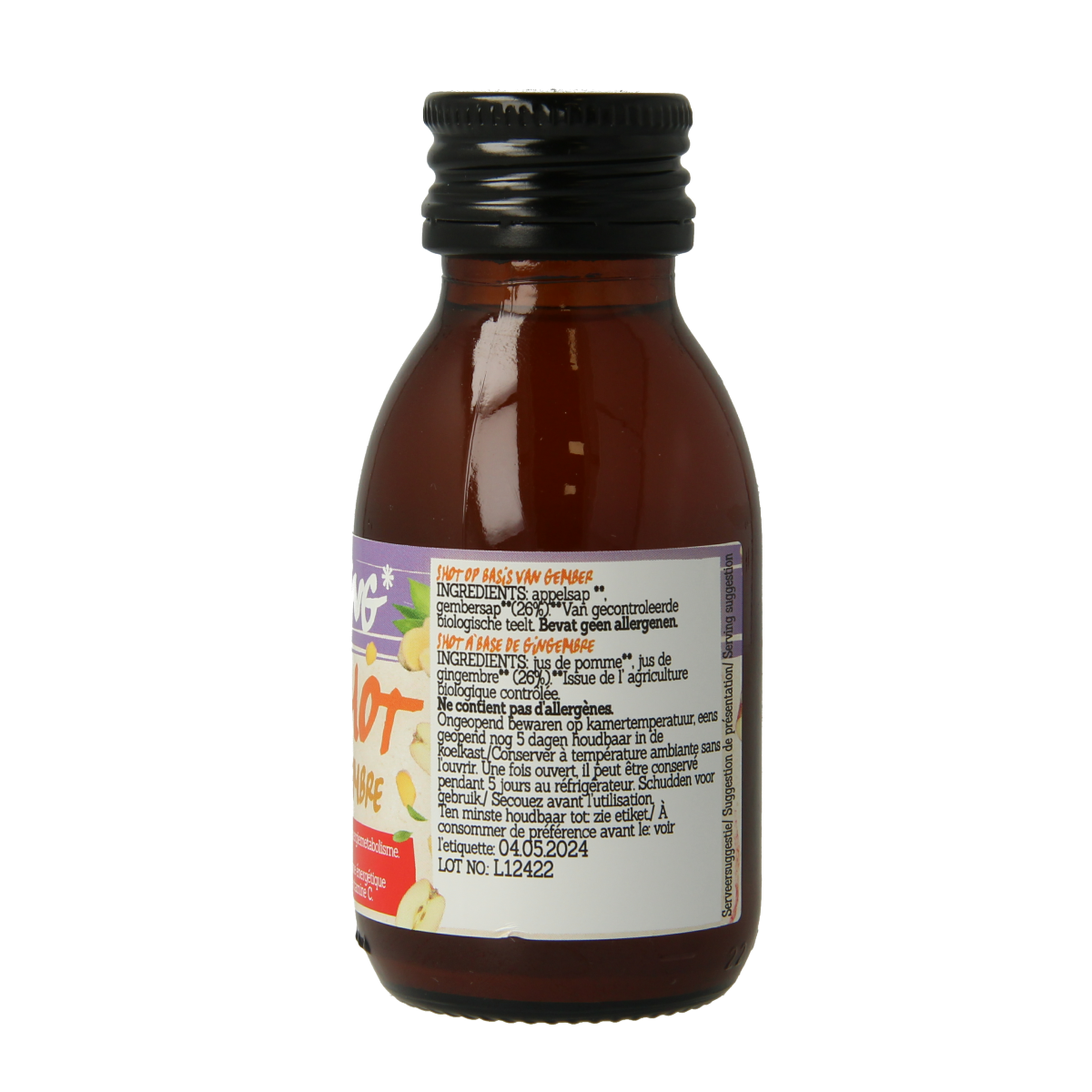 Damhert Energy shot gember bio 75.00 Milliliter