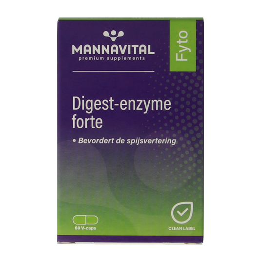 Mannavital Digest enzyme forte 60.00 Vegetarische capsules