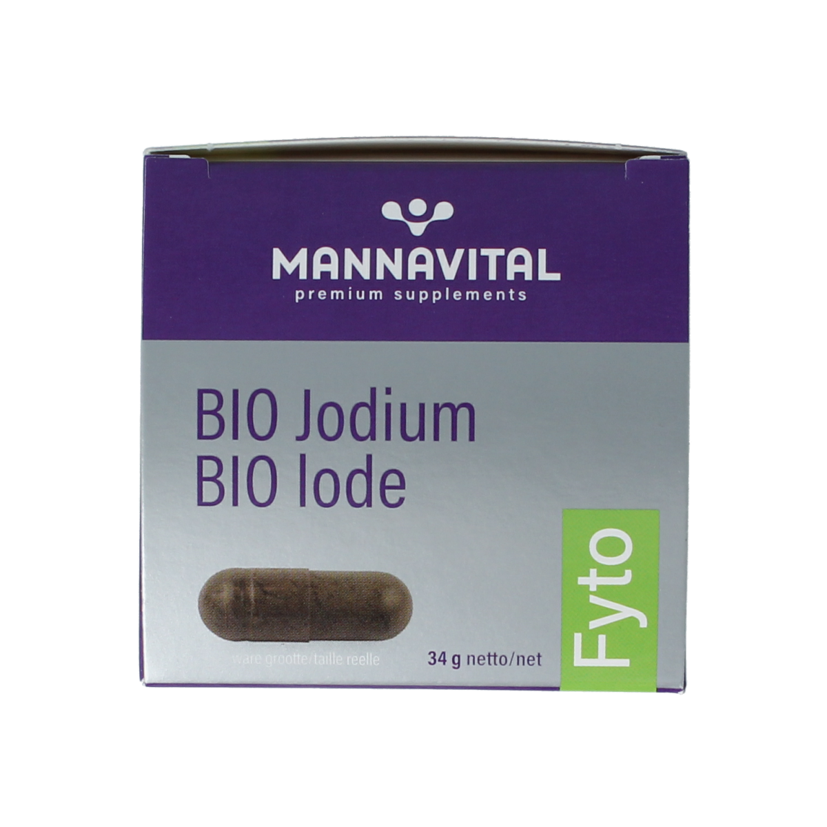 Mannavital Jodium bio platinum 90.00 Vegetarische capsules