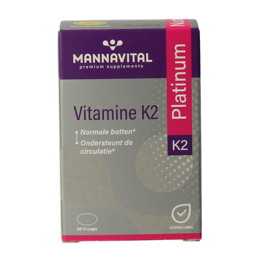 Mannavital Vitamine K2 60.00 Vegetarische capsules