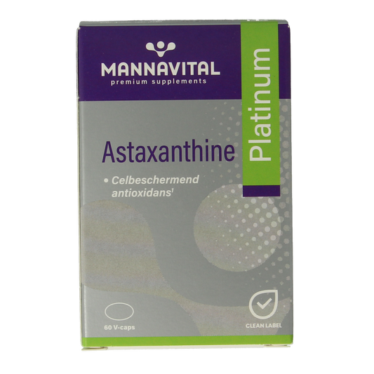 Mannavital Astaxanthine platinum 60.00 Vegetarische capsules