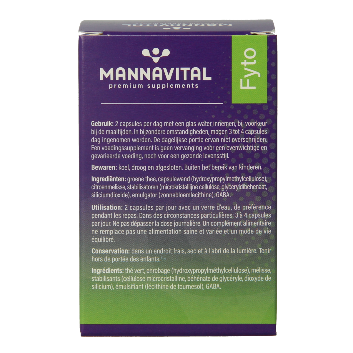 Mannavital Calmiton 60.00 Vegetarische capsules
