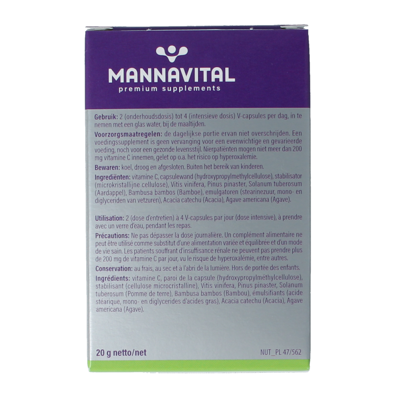 Mannavital OPC platinum 60 Vegetarische capsules