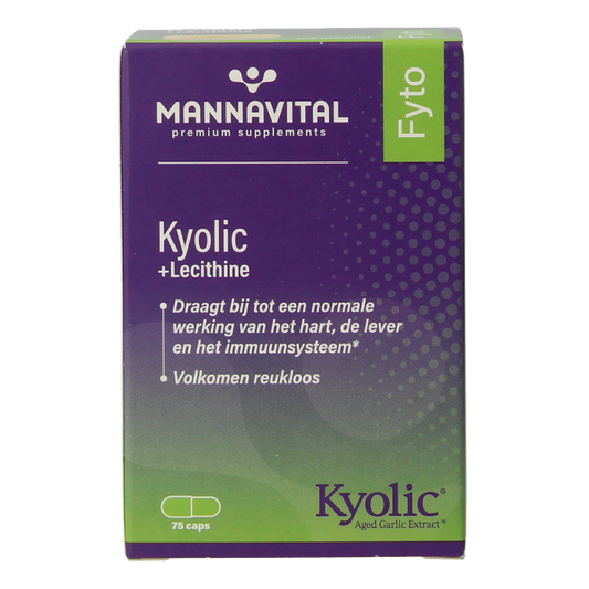 Mannavital Kyolic + lecithine 75.00 Capsules