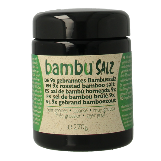 Bambu Salz Bamboezout zeer grof 9x gebrand 270.00 Gram