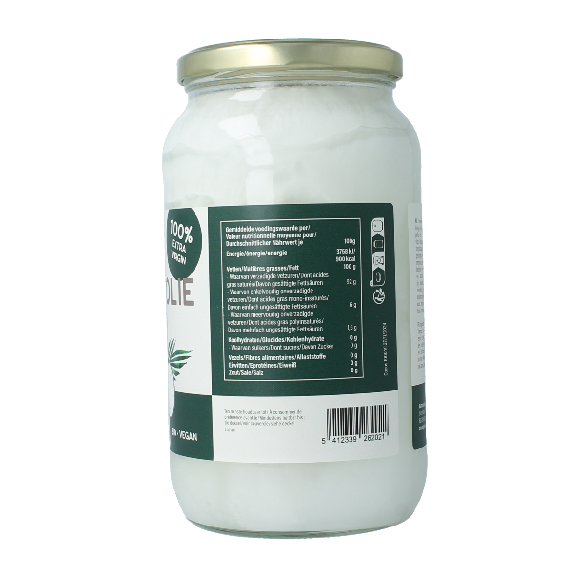 Amanprana Kokosnootolie bio 1000.00 Milliliter