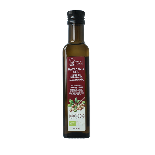 Amanprana Macadamia olie bio 250.00 Milliliter