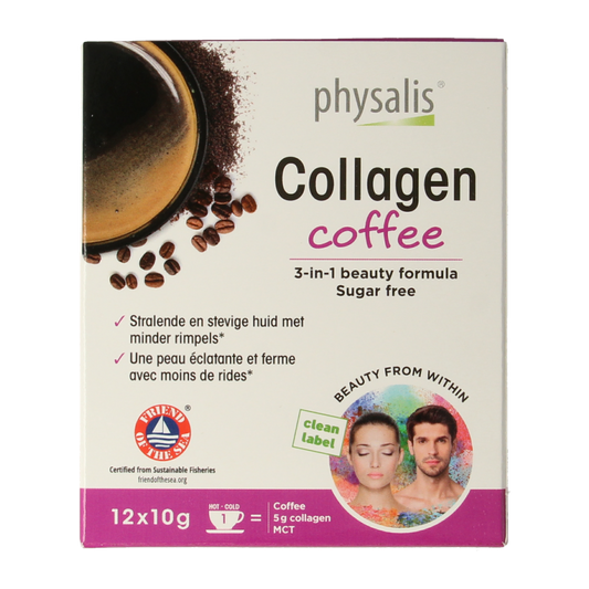 Physalis Collagen coffee fos 10 gram 12 Stuks
