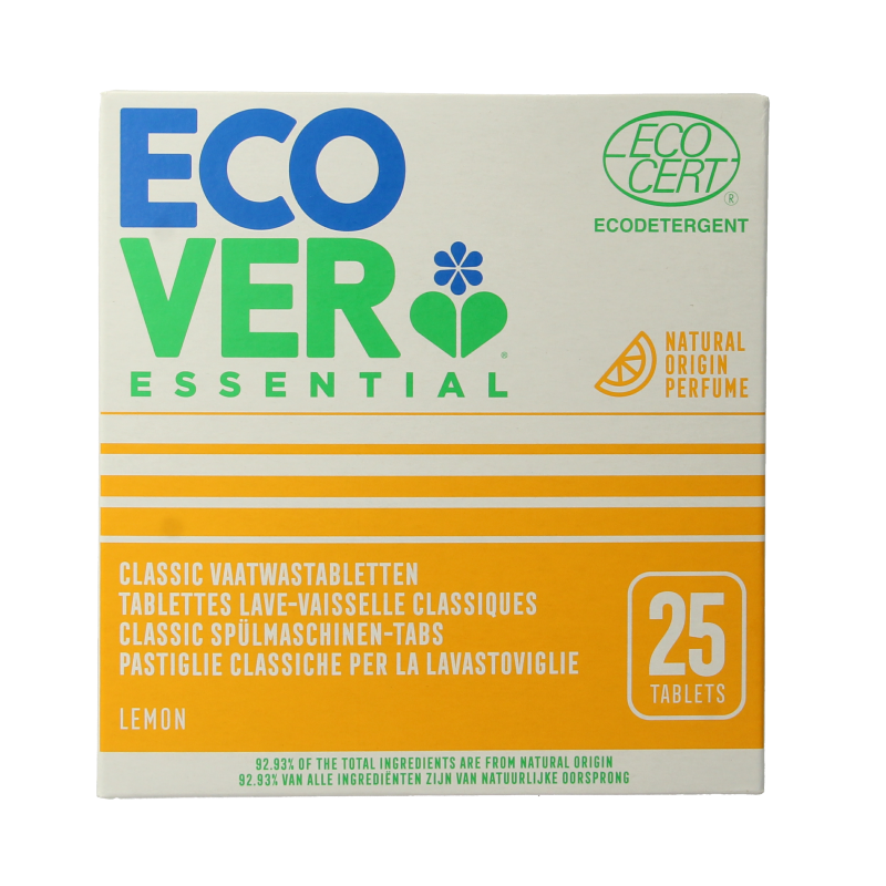 Ecover Essential vaatwastabletten 25 Stuks