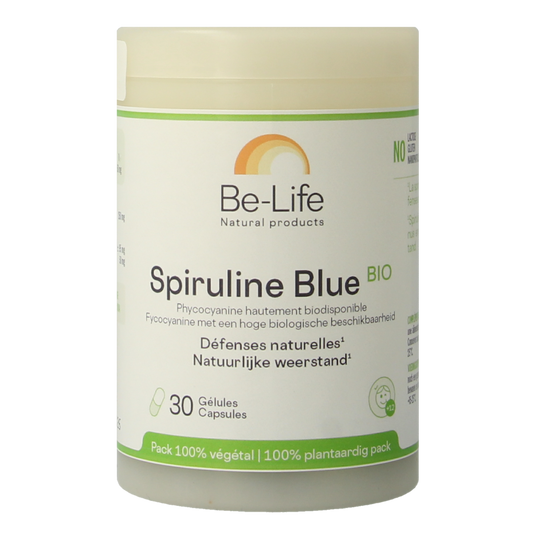 Be-Life Blauwe spirulina bio 30.00 Capsules