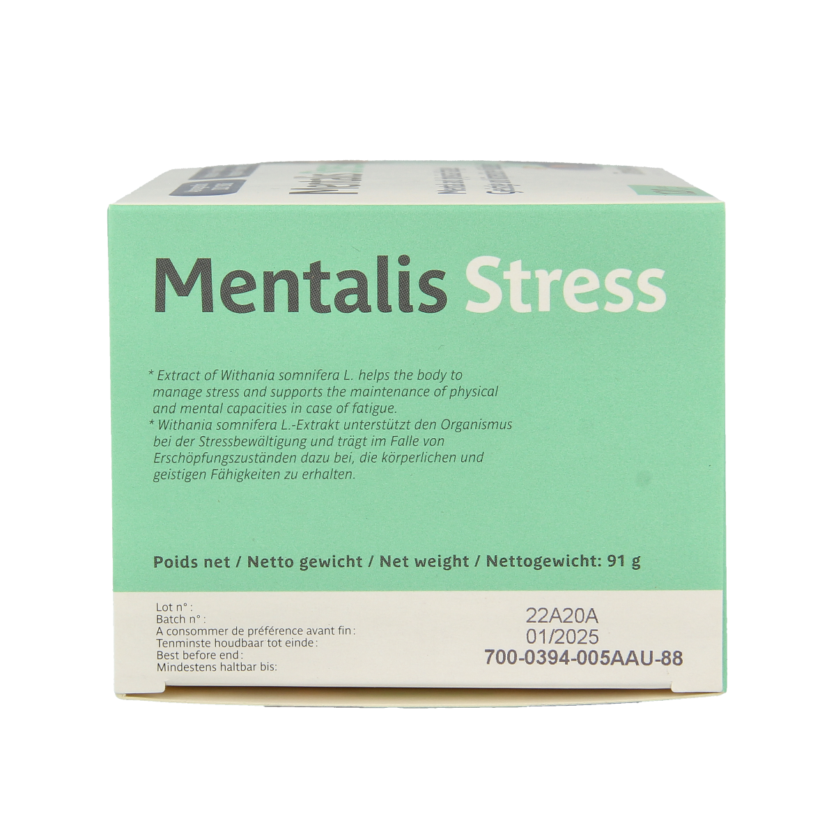 Trenker Mentalis stress herbal capsules, 120-count, natural herbal supplement for stress relief and mental wellbeing.
