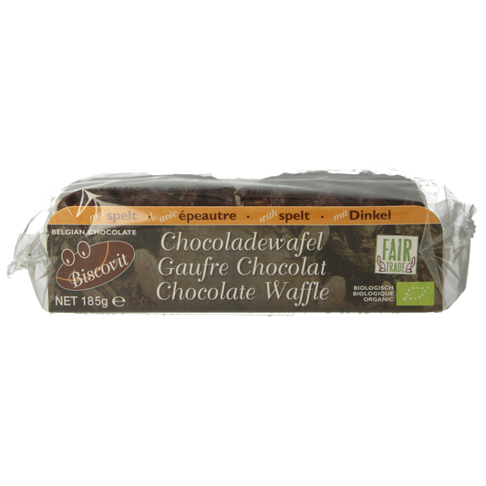 Biscovit Chocolade wafel bio 185.00 Gram