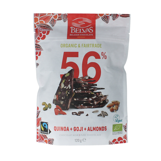 Belvas Thins puur goji amandel bio 120.00 Gram