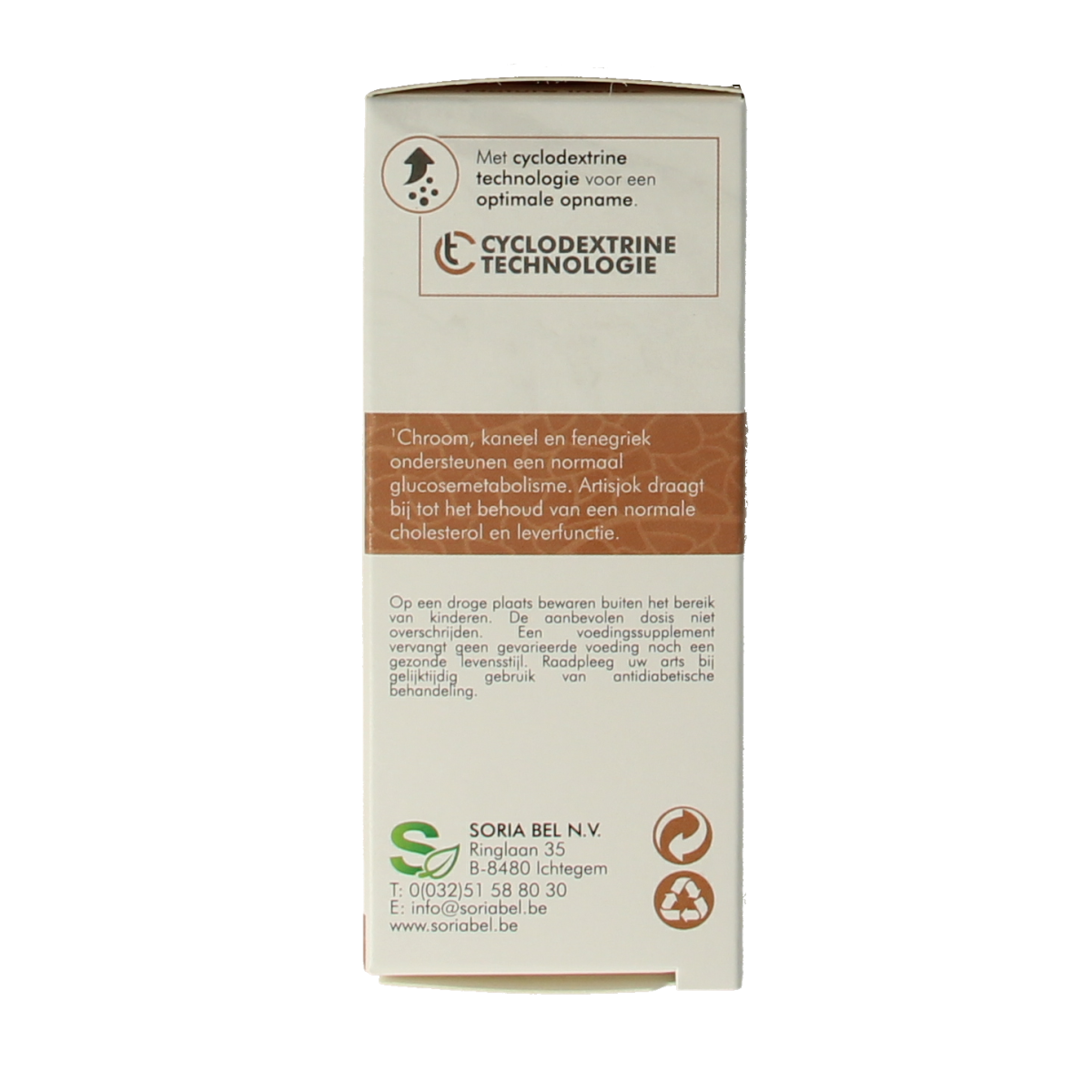 SoriaBel Diastan CT 700mg herbal supplement tablets, 60 count, displayed in a blister pack, natural herbal remedy product