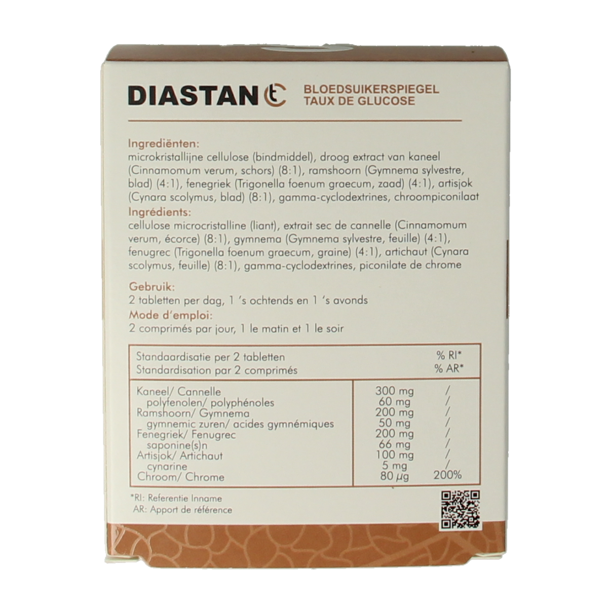 SoriaBel Diastan CT 700mg herbal supplement in a bottle of 60 tablets, natural herbal remedy from SoriaBel.