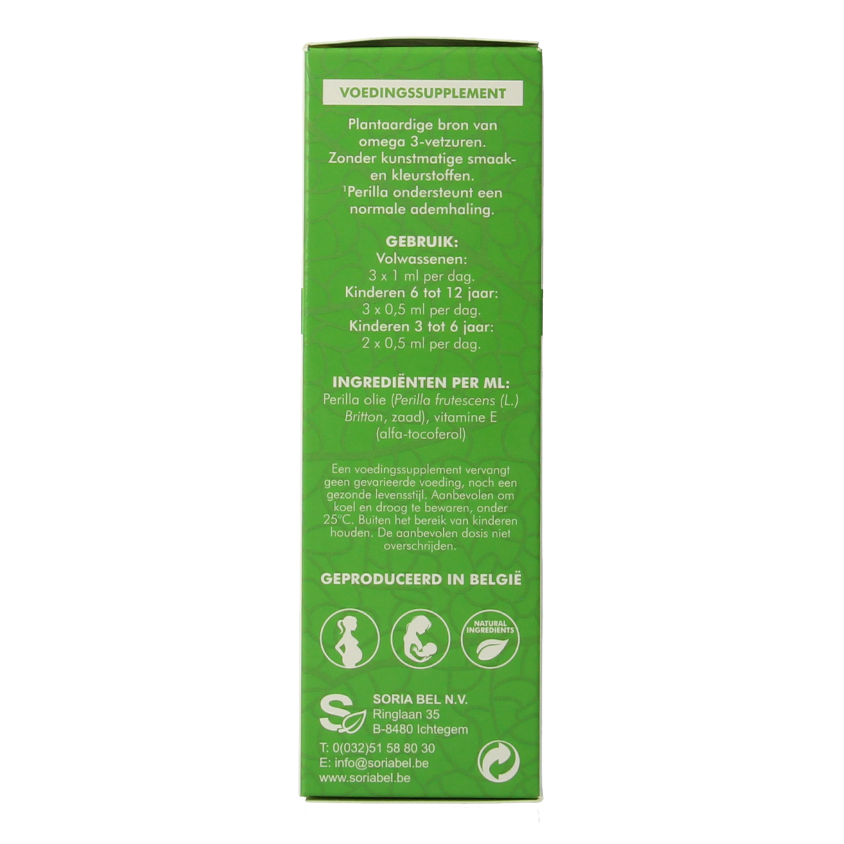 Soriphar Perilla olie omega 3  50.00 Milliliter