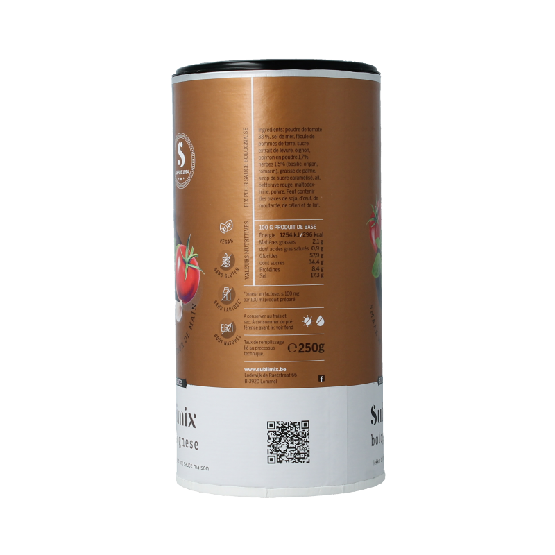 Sublimix Bolognesemix glutenvrij  250 Gram