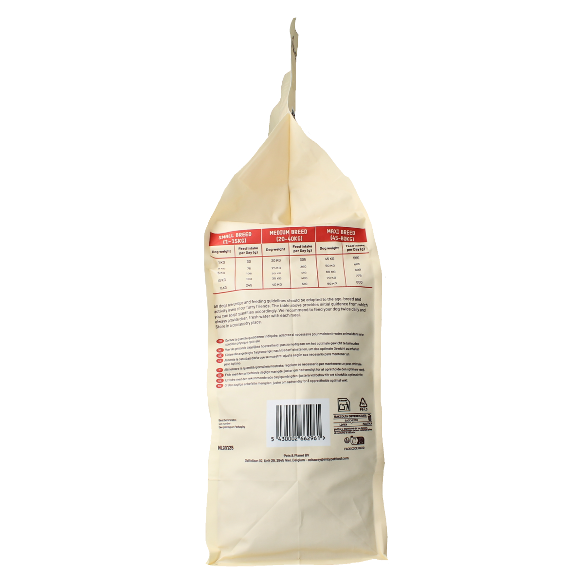 Imby Pet Food  Hondenbrokken insecteiwitten gastrointestina 4.00 Kilogram