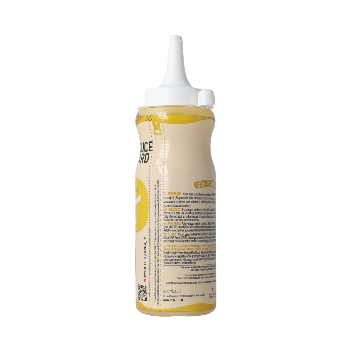 Yum-It Mosterd vinaigrette dressing in 250ml bottle, a mustard-flavored sauce from Yum-It for salads and dressings.