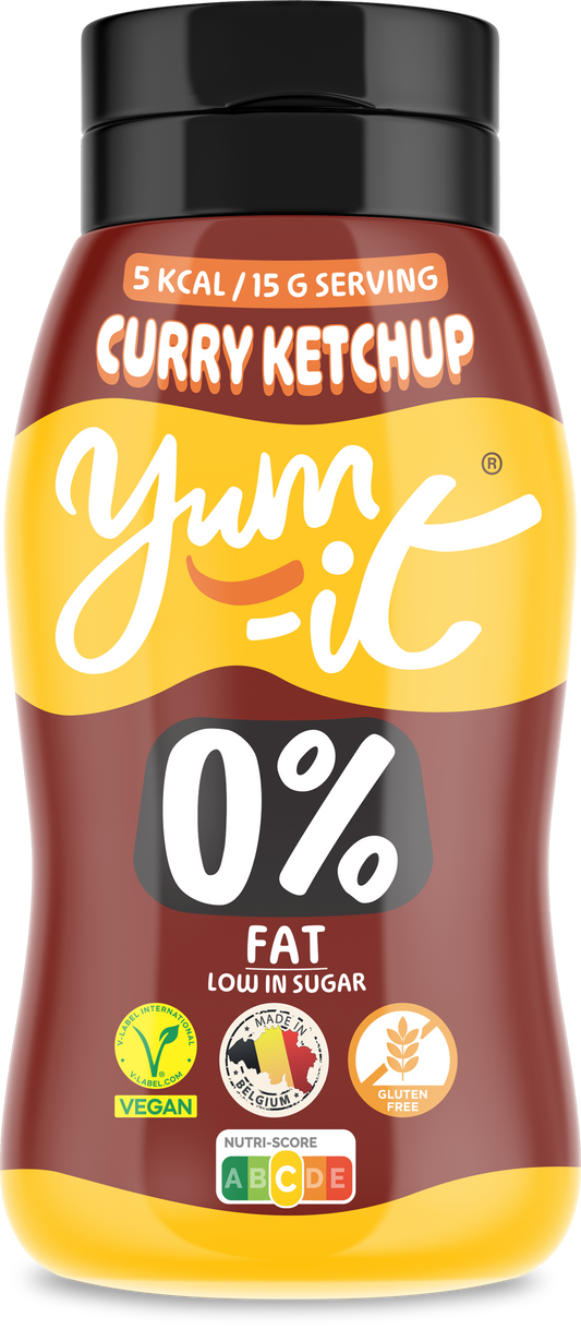 Yum-It Curry Ketchup 300g jar, savory sauce in a glass container with a yellow cap, ready for dipping and flavoring dishes.